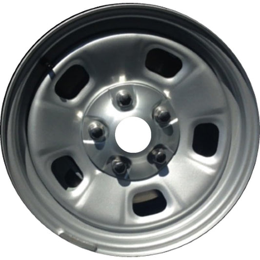 17" 17x7" Reconditioned Factory OEM Silver Steel Wheel Rim for 2013-2018 Dodge Ram 1500; 2019-2024 Ram 1500 Classic | 2449