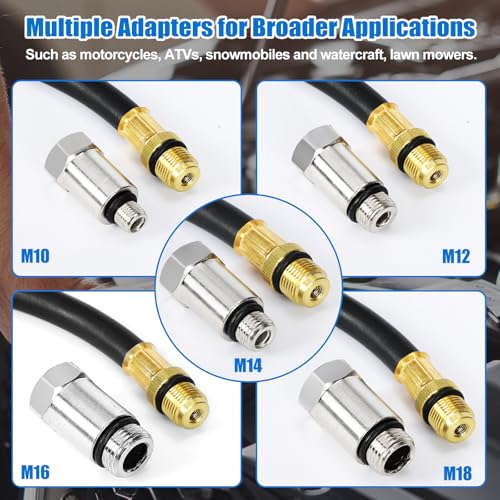 BETOOLL 14pcs Compression Tester with Spark Plug Tester & Brake Fluid Liquid Tester Pen - 300PSI Engine Cylinder Compression Gauge Automotive Tool - size: Premium