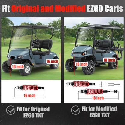Golf Cart Shocks HD Coil Spring for EZGO TXT Medalist 1994-Up Front or Rear