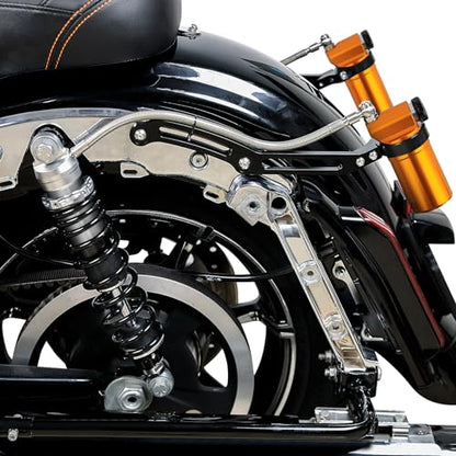 TCT-MOTORPARTS Remote Reservoir Suspension Shocks Fit For Harley Touring - color: Remote Reservoir Suspension Set #1