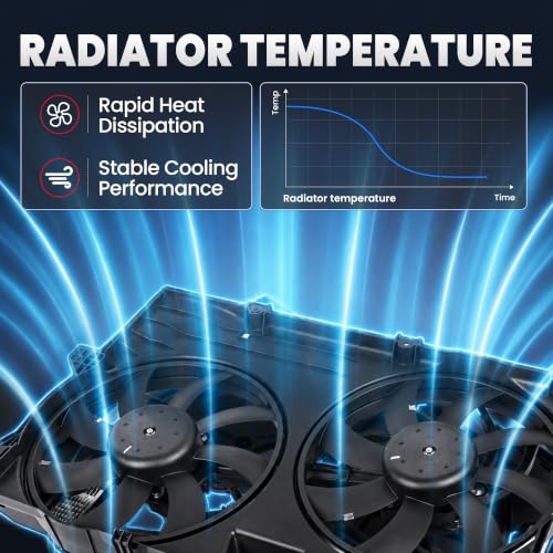 MOSTPLUS - 621390 1581657 - Radiator Cooling Fan Assembly with Motor - Compatible with 2012-2018 Buick Enclave / 2009-2017 Chevrolet Traverse / 2007-2017 GMC Acadia / 2007-2010 Saturn Outlook - style: 2009-2017 Chevy Traverse