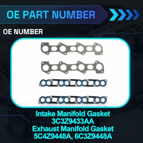 6.4 Head Gasket Set w/Head Bolts Fit For Ford 08-10 HS26565PT - size: 6.4 Head Gasket Set w/Head Bolts