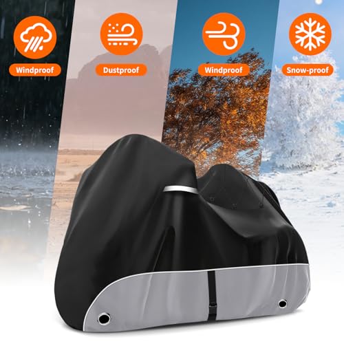 Trike Cover, Heavy Duty 420D Outdoor Three Wheeler Cover, Grey - color: Grey, size: Trike