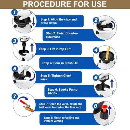 5L Transmission Fluid Pump, Manual Fluid Transfer Pump for ATF & Gear Oil - size: Fluid Pump-5L