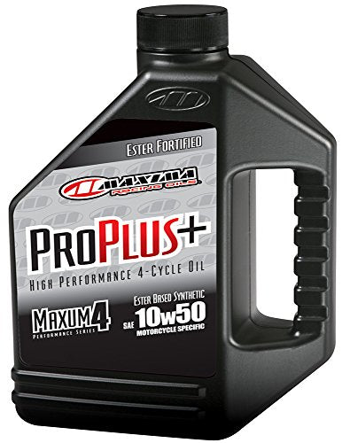 Maxima Racing Oils 30-199128-2PK Pro Plus+ 10w50 Synthetic Motorcycle Engine Oil 1G Bottle, 2-Pack - size: 1 Gallon, style: 2-Pack
