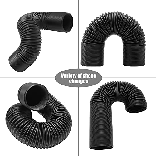 Cold Air Intake Pipe, 3" Air Duct Hose, Universal Adjustable Car Cold Air Intake System Hose, High Flow Flexible Turbo Inlet Tube Pipe