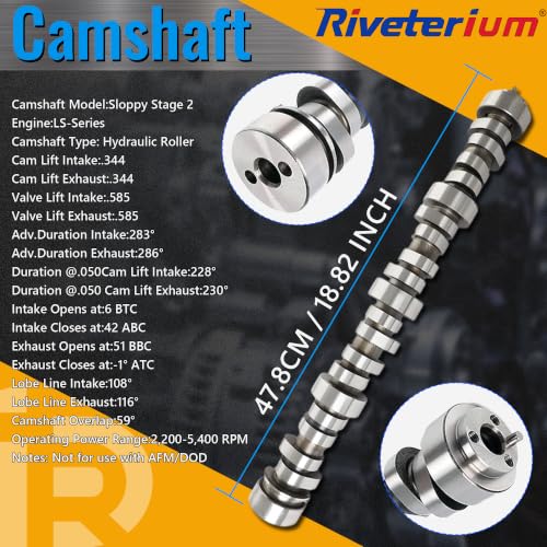 Sloppy Stage 2 Camshaft w/Lifters Kit Fit For GM Gen3 Gen4 99-13 E1840P