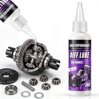 2 OZ RC Differential Oil 200K CST, Silicone RC Diff Fluid, 200, 000 CST - style: 200K 200,000 cSt