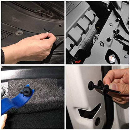 140Pcs Plastic Rivet Clips Retainer Kit Fender Liner Fastener Pop Rivet Auto Body Replacement Clip for Ford GMC,Jeep Wrangler 07-15,Dodge Avenger 08-14 - color: 140PCS