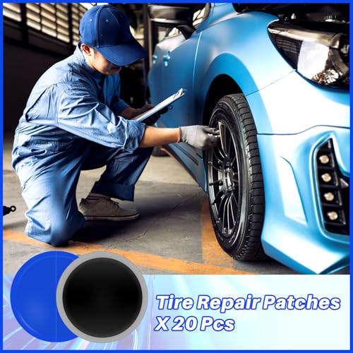 Tallew 300 Pcs Heavy Duty Tire Patches Radial Patch, 42 mm - size: 42 mm