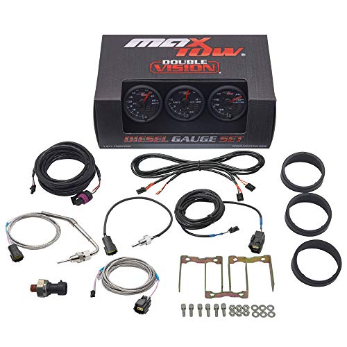 MaxTow Black & Green 3-Gauge Diesel Truck Set, 2-1/16" 52mm