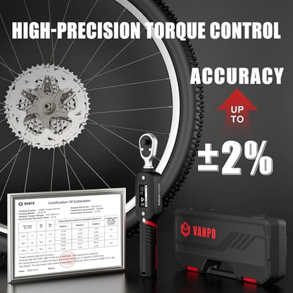 VANPO Digital Torque Wrench, 3/8", 2.21–44.25 ft-lb for Motorcycles - size: 3/8-Inch -01