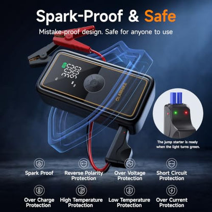 OlarHike 3000A Portable Heavy Duty Jump Starter with Air Compressor