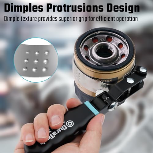 DURATECH Small Swivel Oil Filter Wrench, 5 Gear Adjustment - size: Small (Fits Filters 2-3/4" to 3-1/4"), style: Gear Adjustale