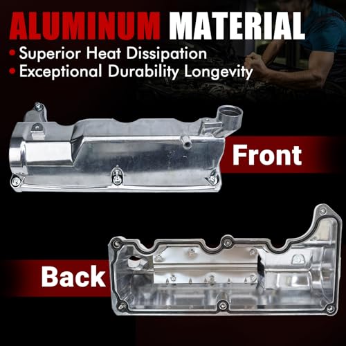 MITZONE Aluminum Valve Cover Right Side Compatible with Ford Explorer Sport Trac Ranger Mercury Mountaineer 2001-2003 4.0L V6 1L2Z6582CA Silver - size: 2001-2003 Ford Right Side
