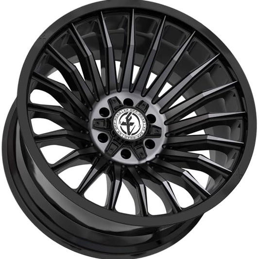 XF Off-Road XF-231 20x12 8x165.1 8x170-44 Cb 125.2 Gloss Black & Machined Titanium Double Dark Tint