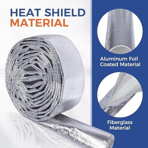 Automotive Heat Shield Sleeve 1inch-14ft High Temp Sheathing Roll - size: 1"-14ft