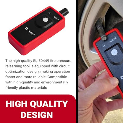 Car TPMS Activation Tool, Replace OEM Number# EL-50449, Tire Pressure Monitor Sensor Activation Reset Tool, Compatible with Ford Lincoln Mercury TPMS Relearn Tool (Black & Red)