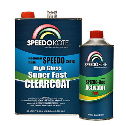 Mobile Refinish Clear Coat High Gloss Super Fast Clearcoat Gallon Kit SMR-105/60.