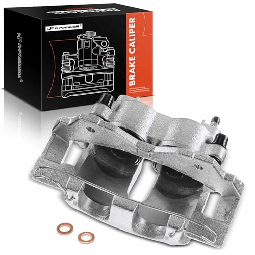A-Premium Front Left Driver Disc Brake Caliper with Bracket - style: ATE Brake System Front Driver