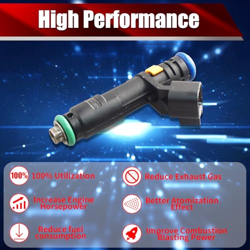 Set of 4 Fuel Injectors 4593986AA FJ1233 04593986AB Replacement - size: FJ1233