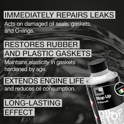 ERRECOM Stop Up, Engine Oil Stop Leak, 8 Fl.Oz Bottle (Engine Oil Stop Leak) - color: Engine Oil Stop Leak