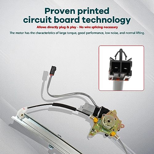 FINDAUTO 741-680 Power Window Regulator for 1998-2004 for NISSAN Frontier - size: Front Right, style: 1998-2004 for Nissan Frontier,2000-2004 for Nissan Xterra