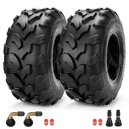 EOPOAYI 19x7-8 ATV Mini Bike Tires Tubeless Compatible with Coleman CT200U BT200X Baja MB165 MB200 Taotao Coolster 110cc 125cc UTV Quad 4 Wheeler Go Kart Replacement Parts PVR70 Valve Stem Set of 2 - size: 2 Pack