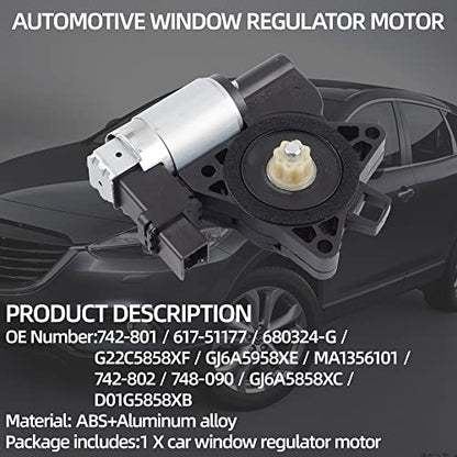 Dasbecan Front Right & Rear Left Window Lift Motor Compatible with Mazda - size: Right