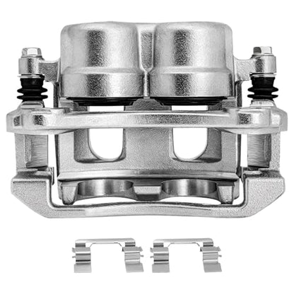 SCITOO Front Left Disc Brake Caliper With Bracket 18B4950 Silver - size: Front Driver[18B4950]