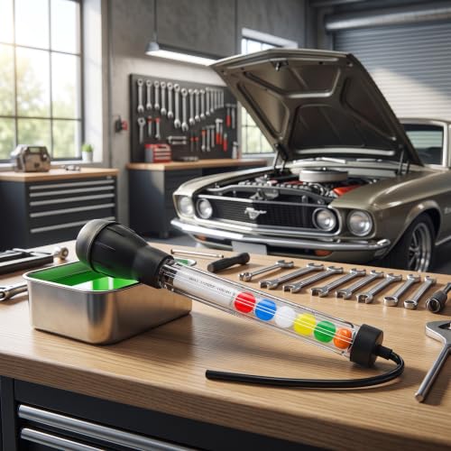 Haofy Dial Type Coolant Tester for Cars, Automotive Battery Electrolyte & Antifreeze Density Tester, Coolant Hydrometer for Vehicle Maintenance and Auto Repair