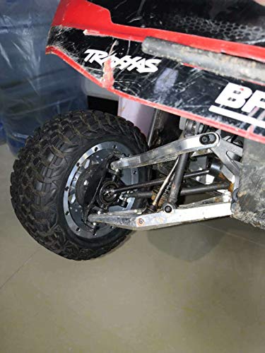 VITAVON & VOTACH alumium beadlock wheel silver rim+ring For UDR Traxxas Unlimited Desert Racer 1:7#8473 2pcs