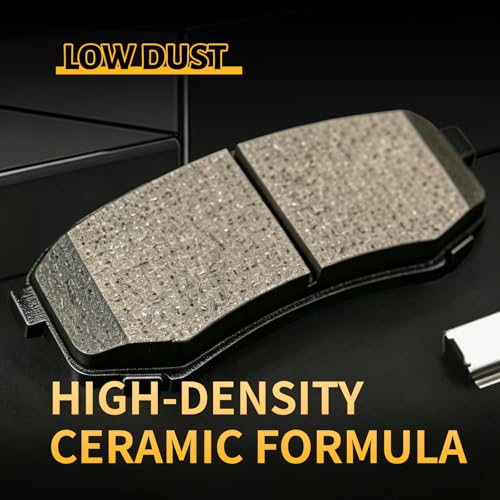 Ceramic Rear Brake Pads Set Compatible with Select Lexus GX460/GX470/LX450;For 2003-2024 Toyota 4Runner;2007-2014 Toyota FJ Cruiser;1991-1997 Toyota Land Cruiser;2001-2007 Toyota Sequoia(D606) - color: HZ606