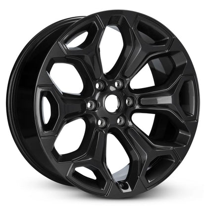 Wheel 22x9 in Aluminum Rim 6 Lug 139.7mm 19mm Offset 77.8mm CB| Painted Black finish Fits 2020-2024 Dodge Ram 1500 | New OEM Surplus | 5YD62TRMAB - size: 22x9 - OEM Surplus