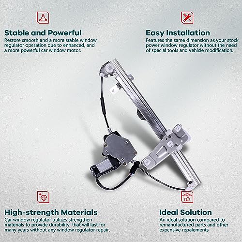 FINDAUTO Power Window Regulator for Jeep Grand for Cherokee for 1999-2000 - size: Front Left, style: 1999-2000 for Jeep Grand for Cherokee