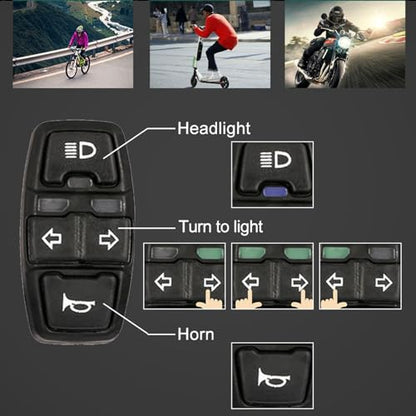 Universal Motorcycle Turn Signal Switch Ebike Light and Horn Switch 3 in 1 - style: 3-in-1 switch DK336