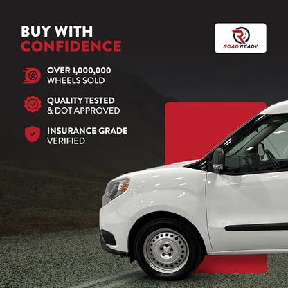 16 Inch Rim for 2015-2022 Dodge Promaster City - Painted Silver Wheel Rim - OE Direct Replacement - Road Ready Car Wheel - color: Silver