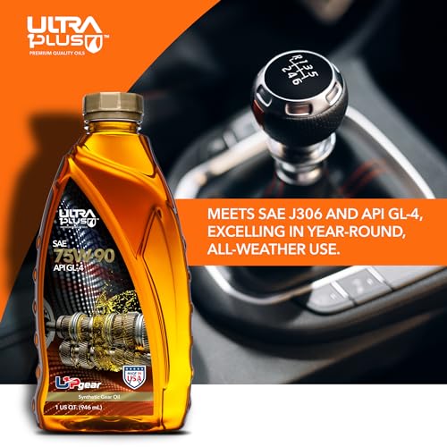 SAE 75W-90 Full Synthetic Gear Oil API GL-4 12 Quarts - size: 12 Quarts Pack