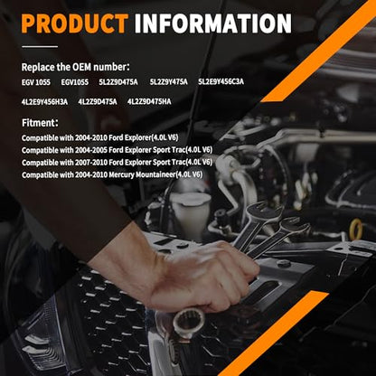 EGV1055 5L2Z9D475A Exhaust Gas Recirculation Valve Compatible with 2004-2010 Ford Explorer, for Explorer Sport Trac, for Mercury Mountaineer V6 4.0L