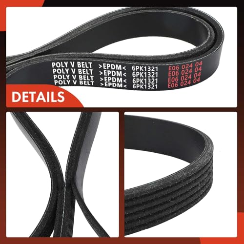 A-Premium Serpentine Belt 6-Rib 52.17 In