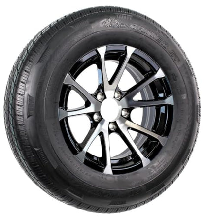 eCustomrim Radial Trailer Tire Rim Assembly ST215/75R14 14 Inch 5 Lug Black
