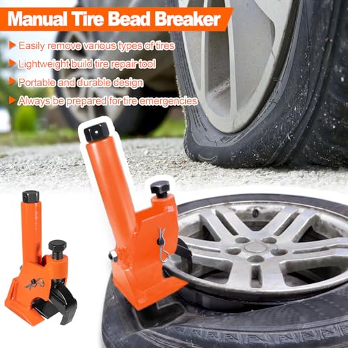 LAIKOU Manual Tire Bead Breaker for 38"-42" Tires Changer Tool w Rubber Pad