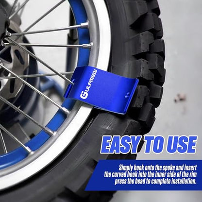 Motorcycle Tire Bead Installation Holder Hook, Blue, 1 Pack - size: Blue