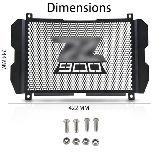 Z900 2026 Motorcycle Radiator Grille Grill Guard Protective Cover Grill - color: Radiator Grille Guard Cover-black