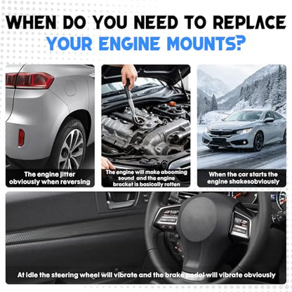 Engine Motor & Trans Mount Compatible with 2016-2021 Honda Civic 1.5L CVT Transmission Mount Replaces 50820-TBA-A04 50890-TBA-A82 50850-TBC-A81 10124 9963 10038 - size: 2016-2021 Honda Civic 1.5L