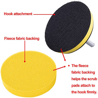 SIQUK 16 Pieces Buffing Pads 6 Inch Car Polishing Pad Kit Foam Polish Pads - size: 6 Inch