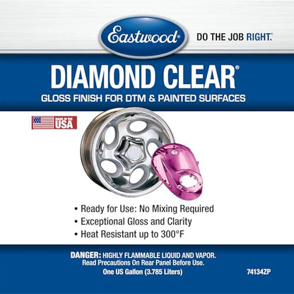 Eastwood Diamond Clear Gloss DTM Direct to Metal and Painted Surfaces Paint Gallon - style: Gloss Clear Gallon