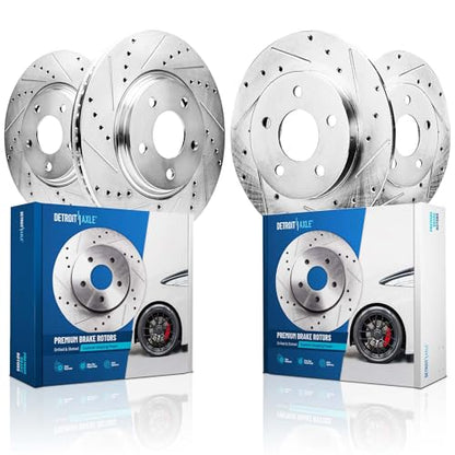 Detroit Axle - Brake Rotors for 2020-2021 Toyota Avalon 2020-2024 Camry - size: 4R22870/KIT