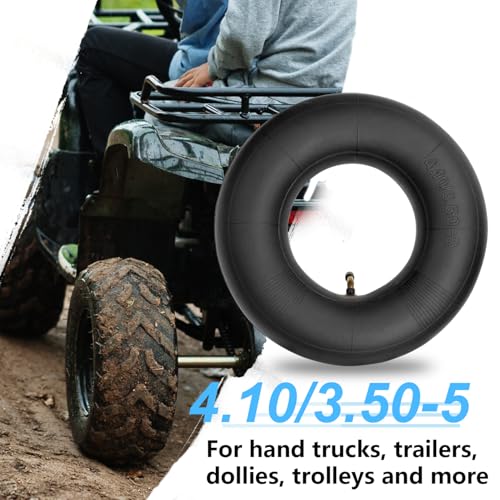 4.10/3.50-5 Inner Tube (2 PACK) with TR-87 Bent Valve Stem,Replacement for Wheelbarrows, Mowers, Hand Trucks and More 4.10-5 3.50-5 Tire and Tubes (4.10/3.50-5) - size: 4.10/3.50-5
