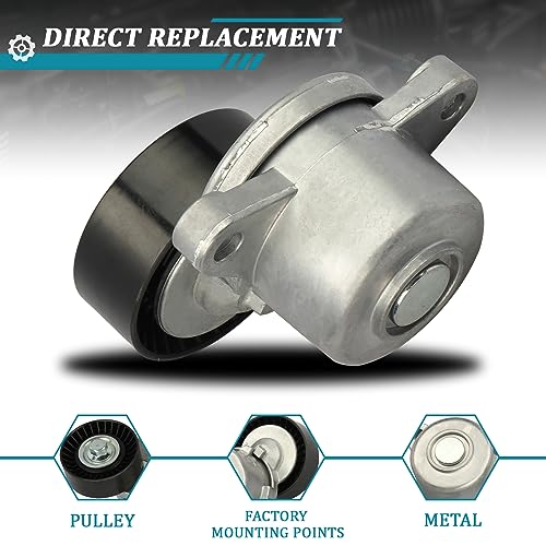 IRONTEK 3R3E6B209EE Belt Tensioner Pulley Assembly fit for Ford (2015-2017 Expedition/ 2011-2017 Mustang/ 2015-2019 Transit/ 2015-2021 Transit-150/2015-2021 Transit-250) #89655 39221 - size: 3R3E6B209EE